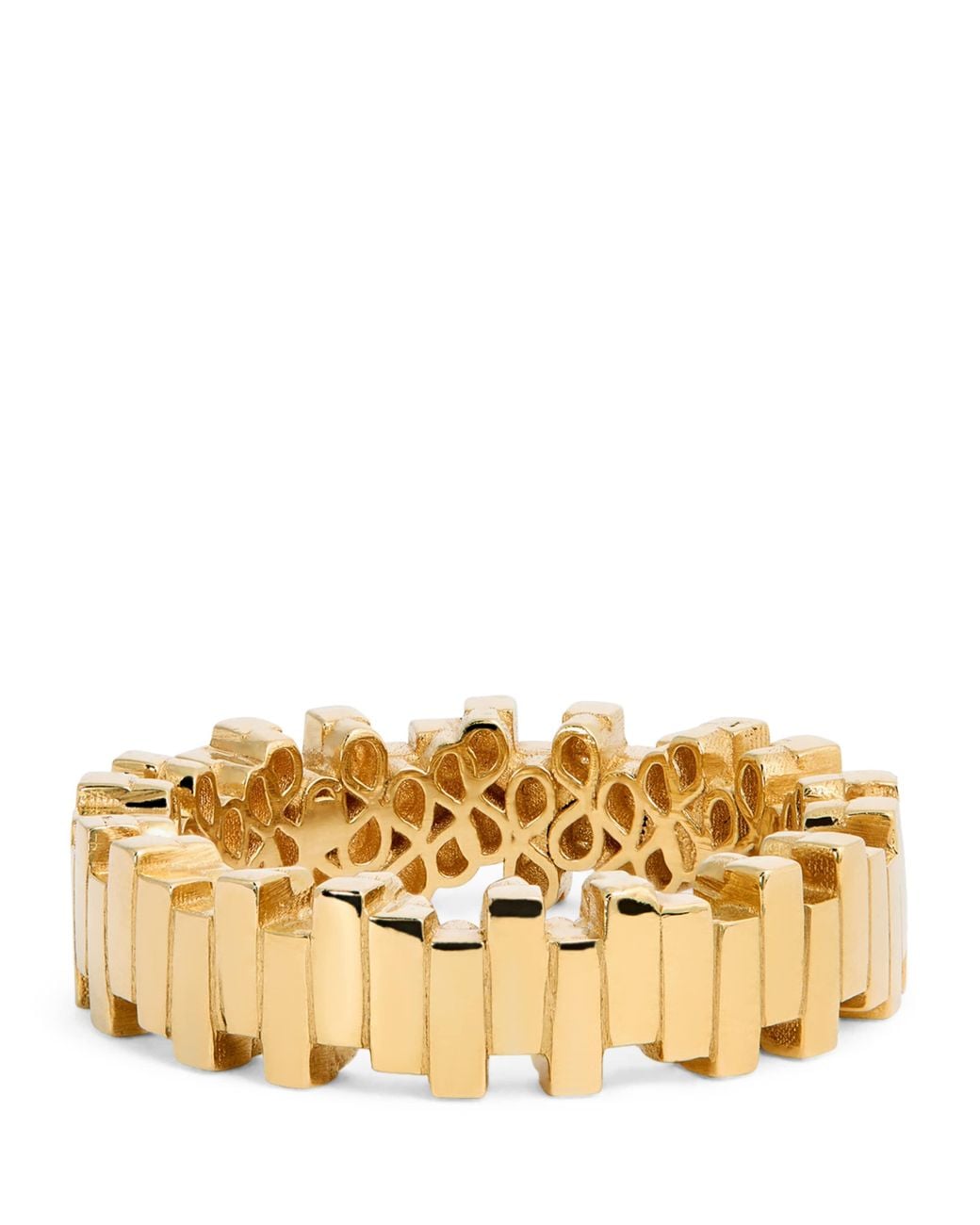 Suzanne Kalan Metallic Golden Midi Stacker Ring
