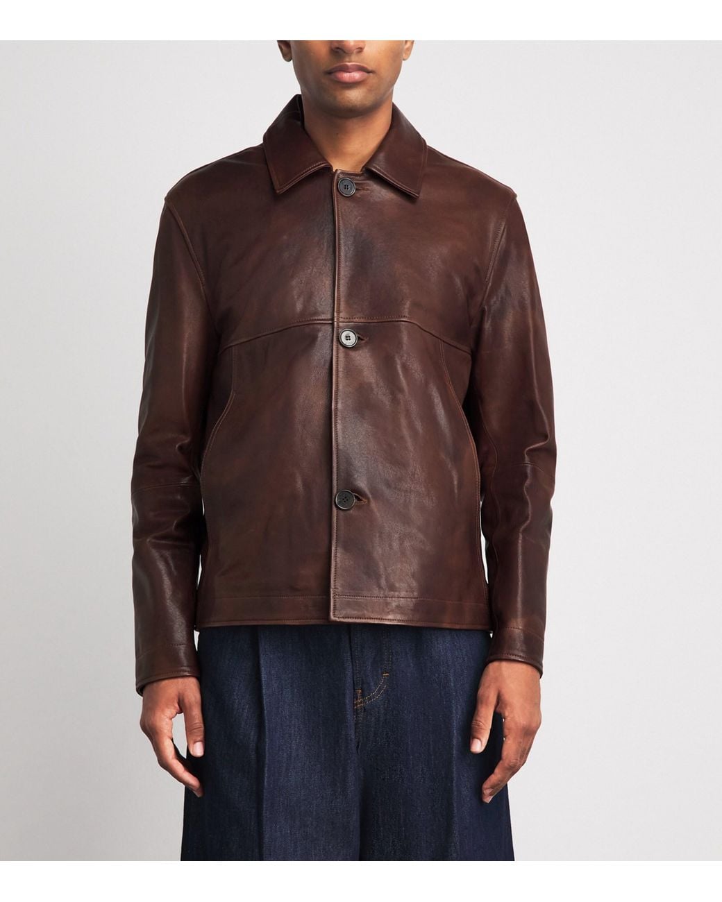 Arma Brown Sheepskin Steep Jacket for men