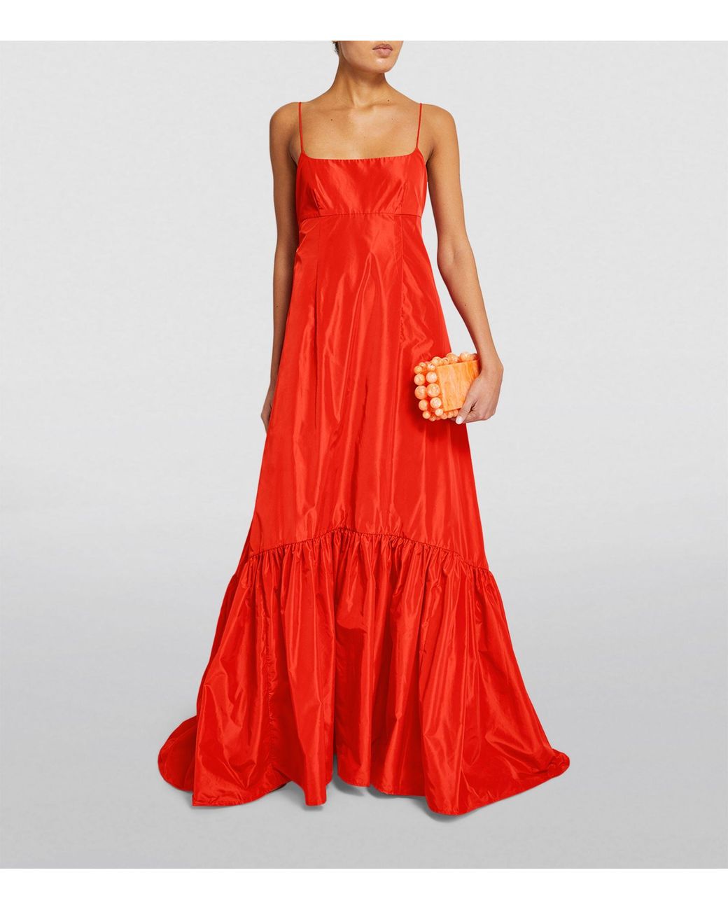 STAUD Florence Maxi Dress in Red Lyst