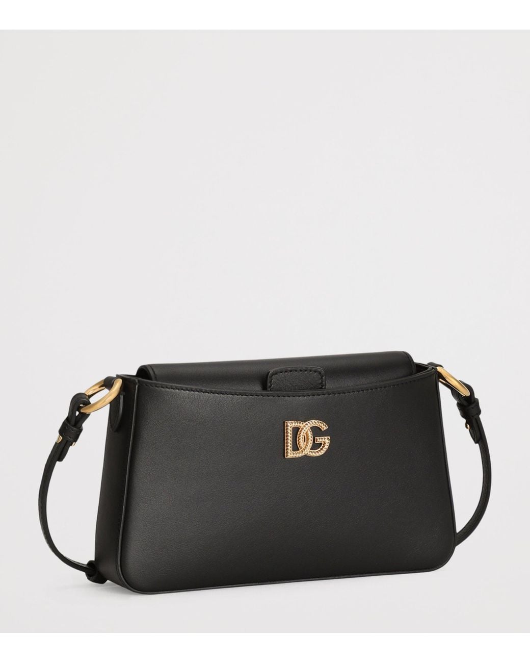 Dolce & Gabbana Black Leather Phone Bag