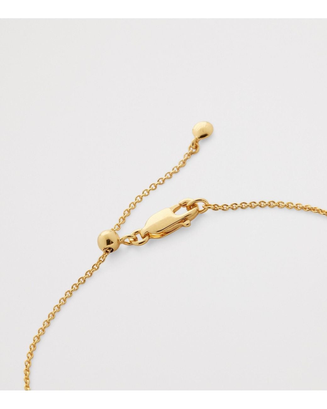 Monica Vinader Metallic Vermeil And Diamond Essentials Solitaire Chain Bracelet