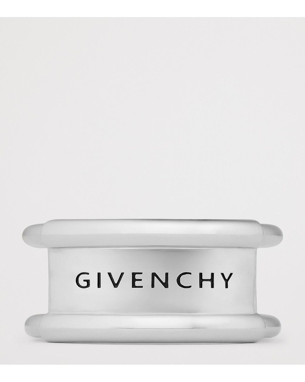 Givenchy Metallic Safety Pin Logo Ring for men