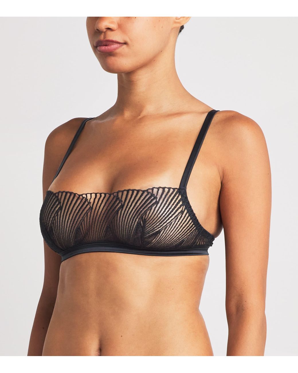 Coco De Mer Black Athena Bandeau Bra