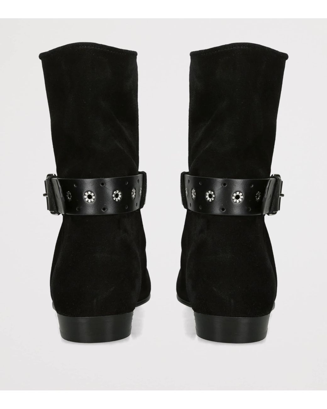Isabel Marant Black Suede Reena Ankle Boots