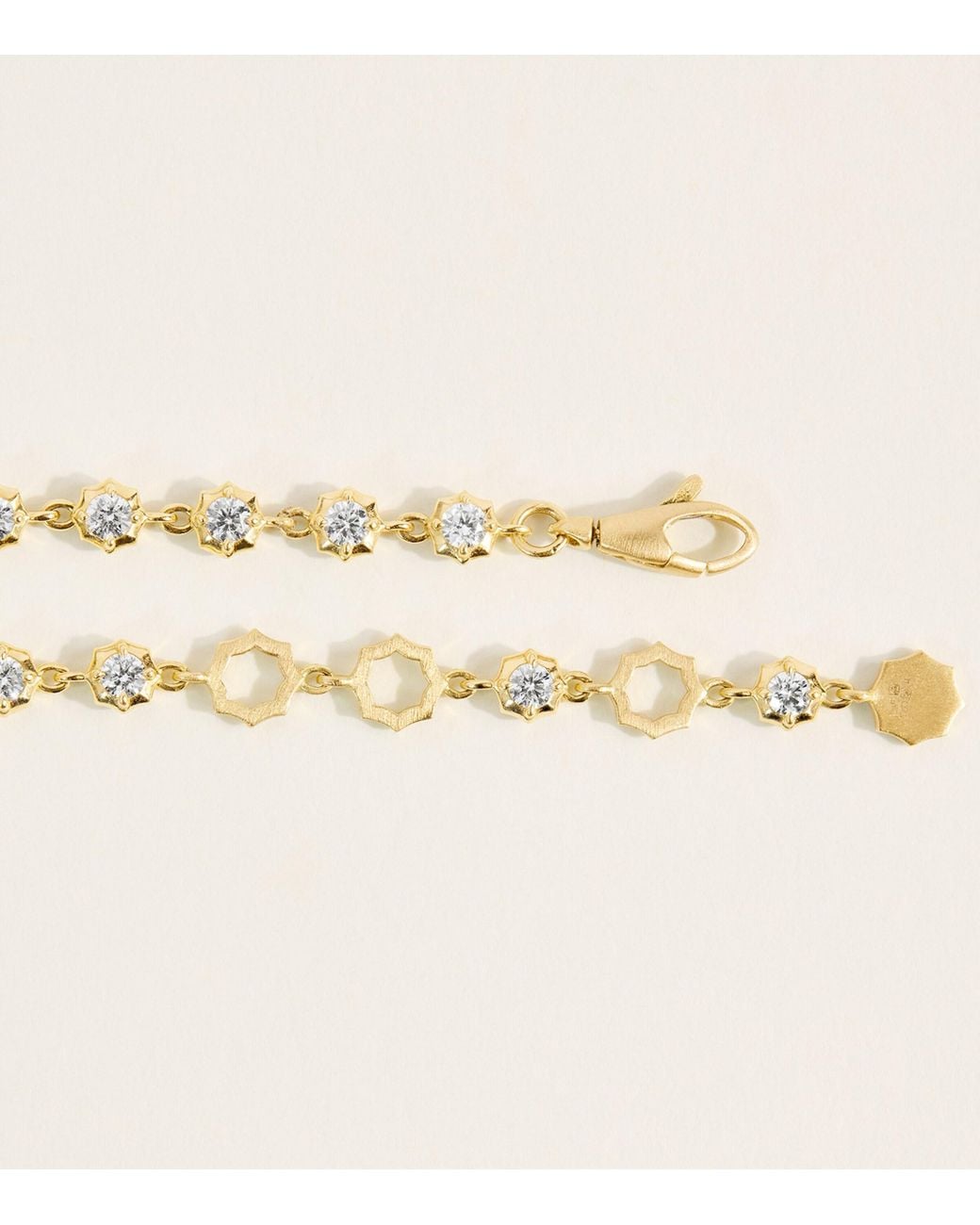 Jade Trau Natural And Diamond Sophisticate Tennis Bracelet