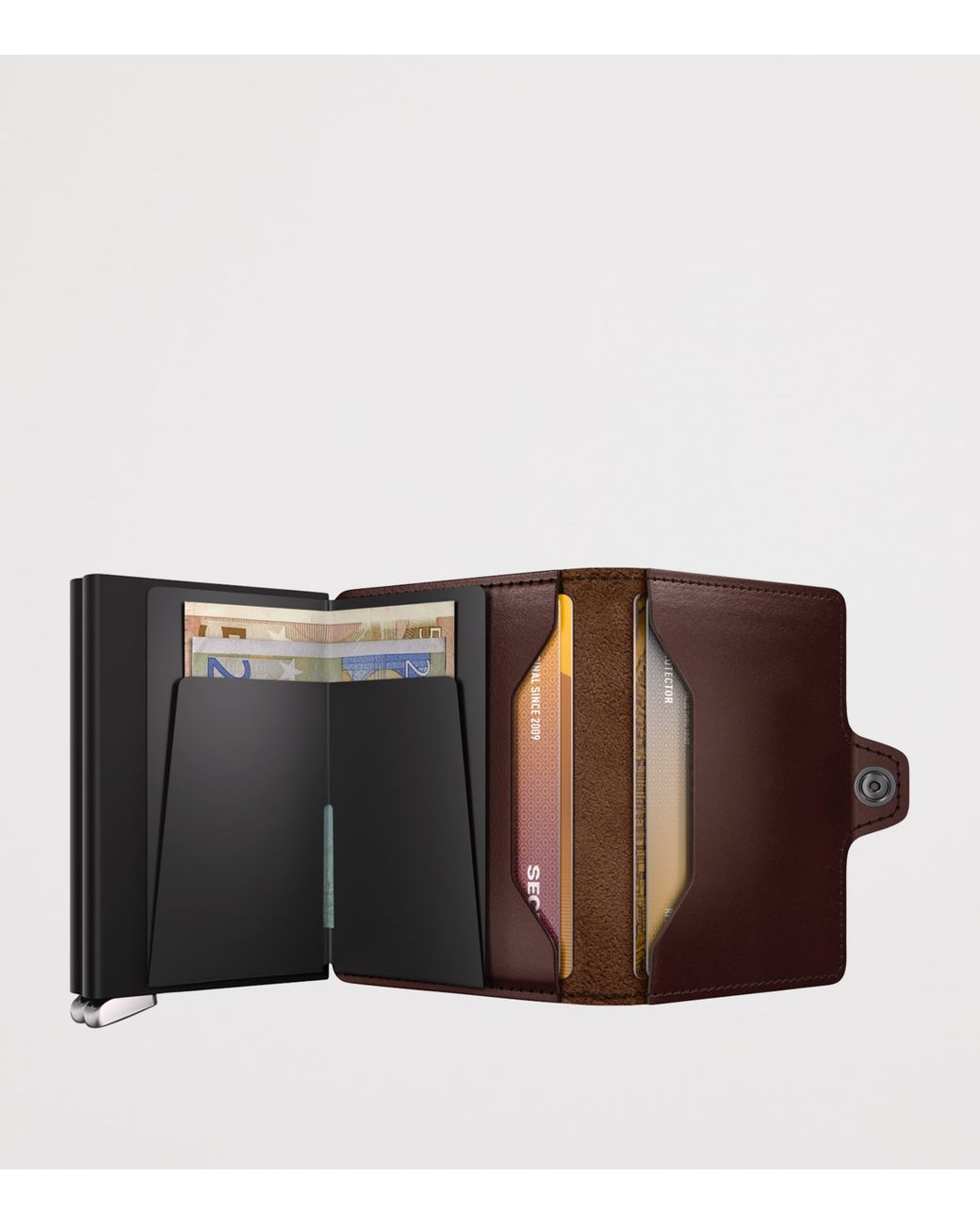 Secrid Brown Leather Twinwallet for men