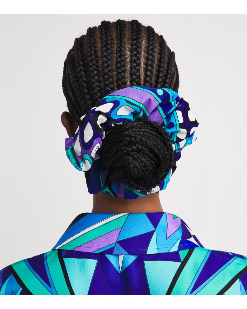 Emilio Pucci Blue Vivara Scrunchie
