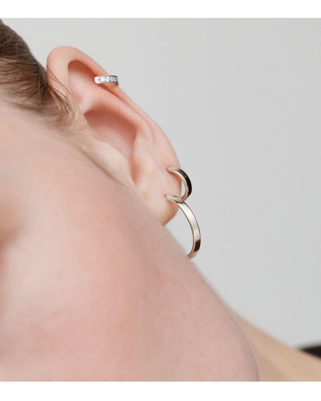 Monica Vinader Metallic Sterling Huggie Earrings