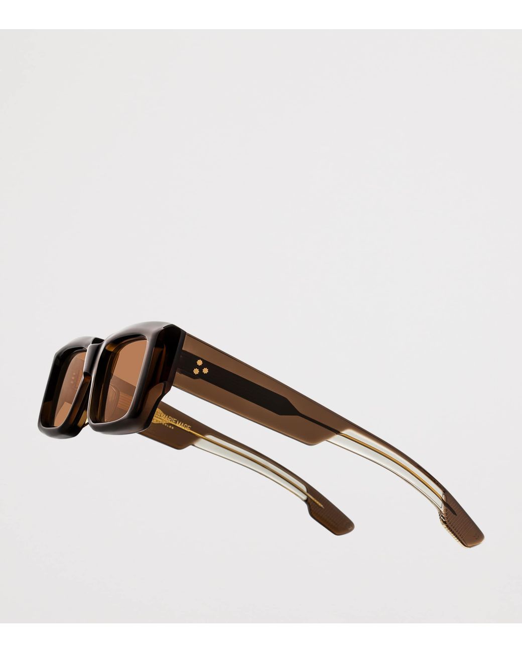Jacques Marie Mage Black Quant Rectangle Sunglasses