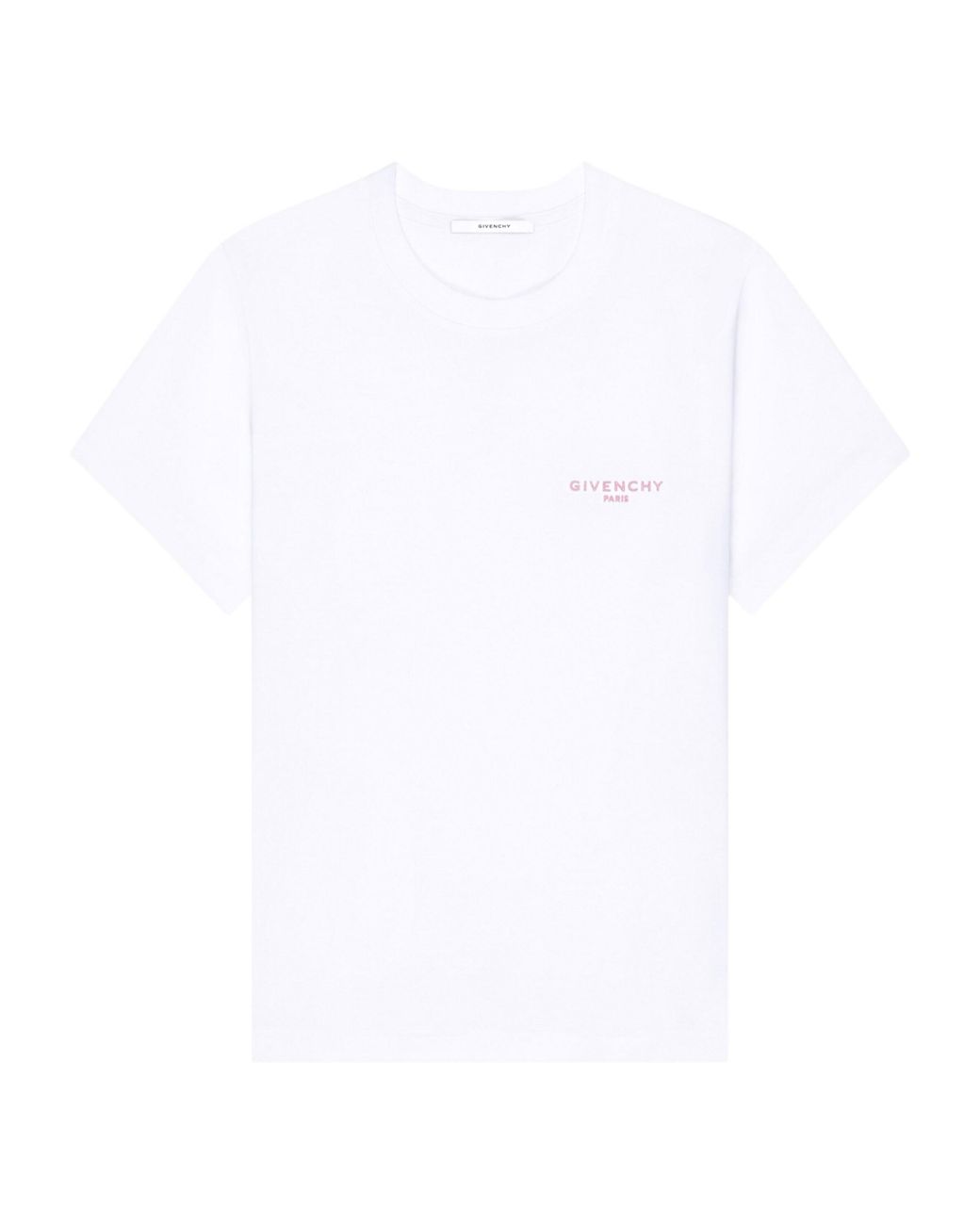 Givenchy White Cotton Embroidered-Logo T-Shirt
