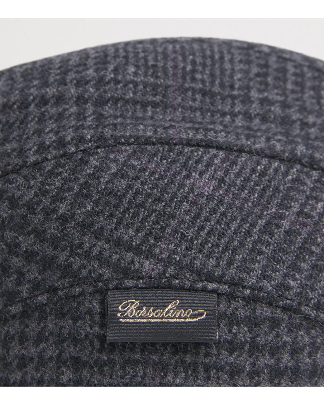 Borsalino Blue Houndstooth Vincenzo Flat Cap for men