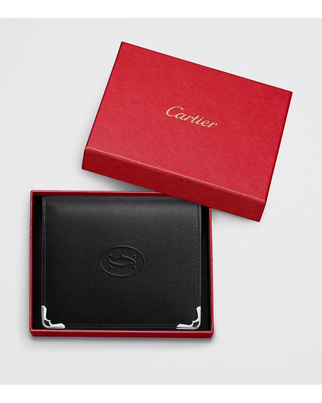 Cartier Black Leather Must De Wallet for men