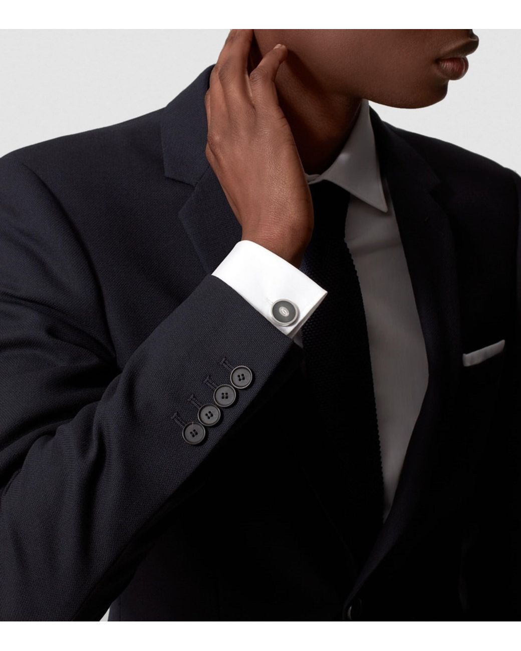 Cartier Metallic Sterling Double C De Cufflinks for men