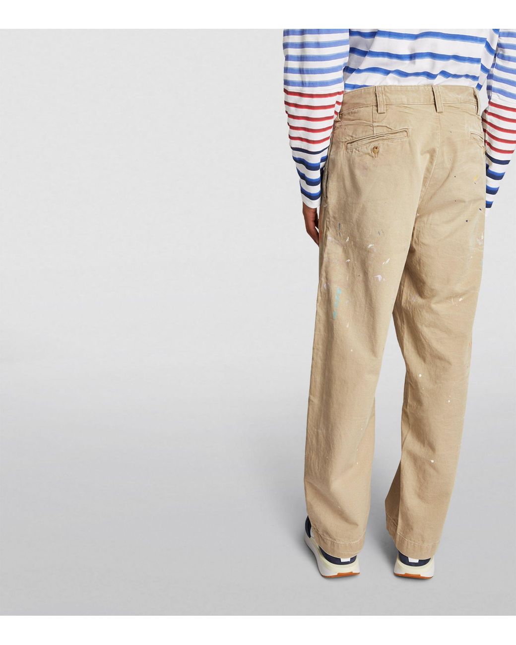 Polo Ralph Lauren Cotton Paint-splatter Chinos in Natural for Men