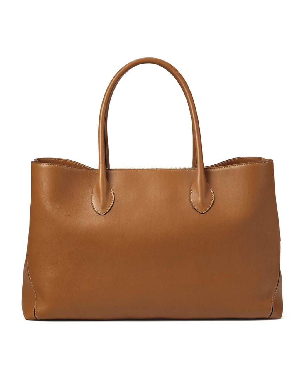 Aspinal Brown Leather London Tote Bag