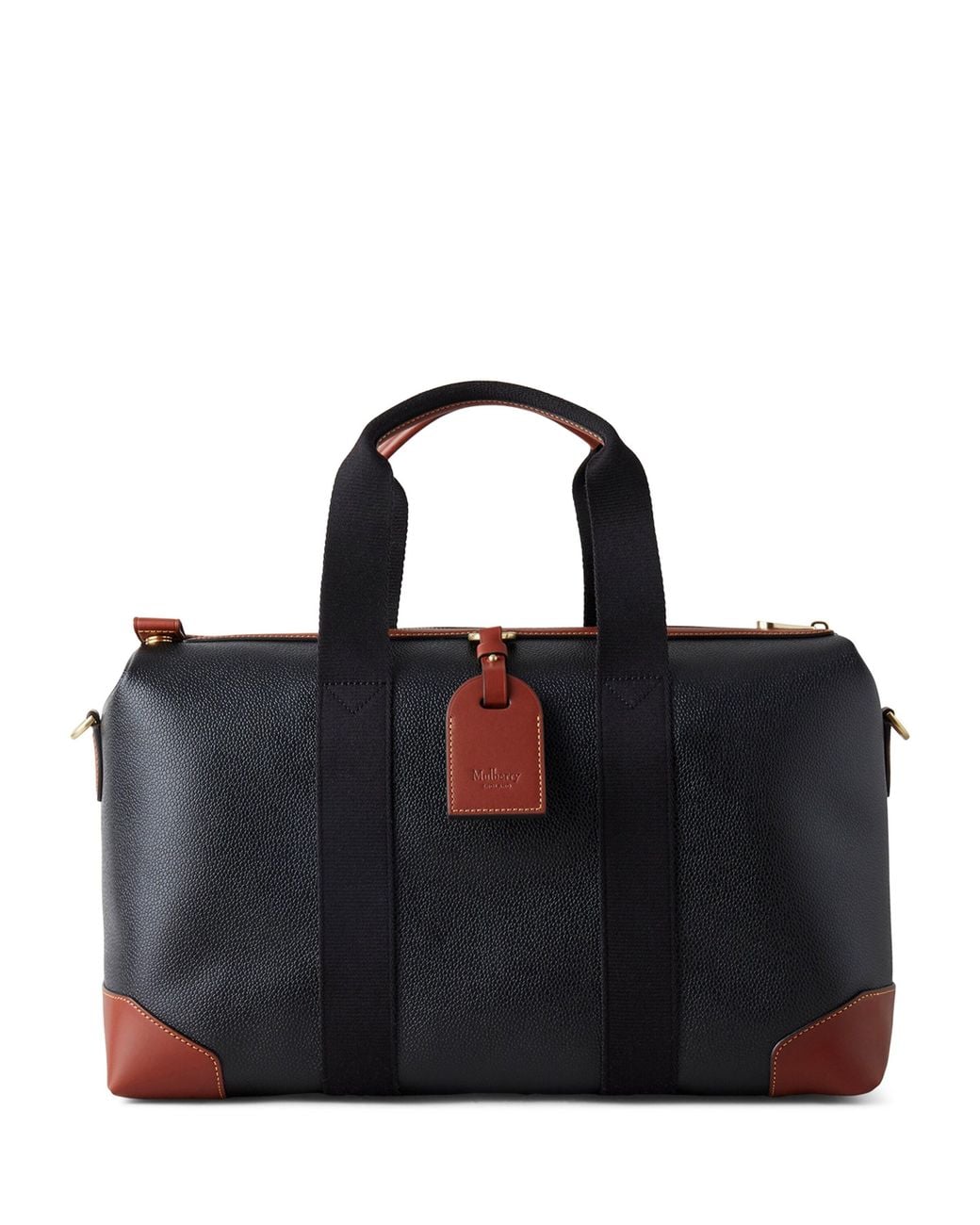 Mulberry Black Heritage Clipper Holdall for men