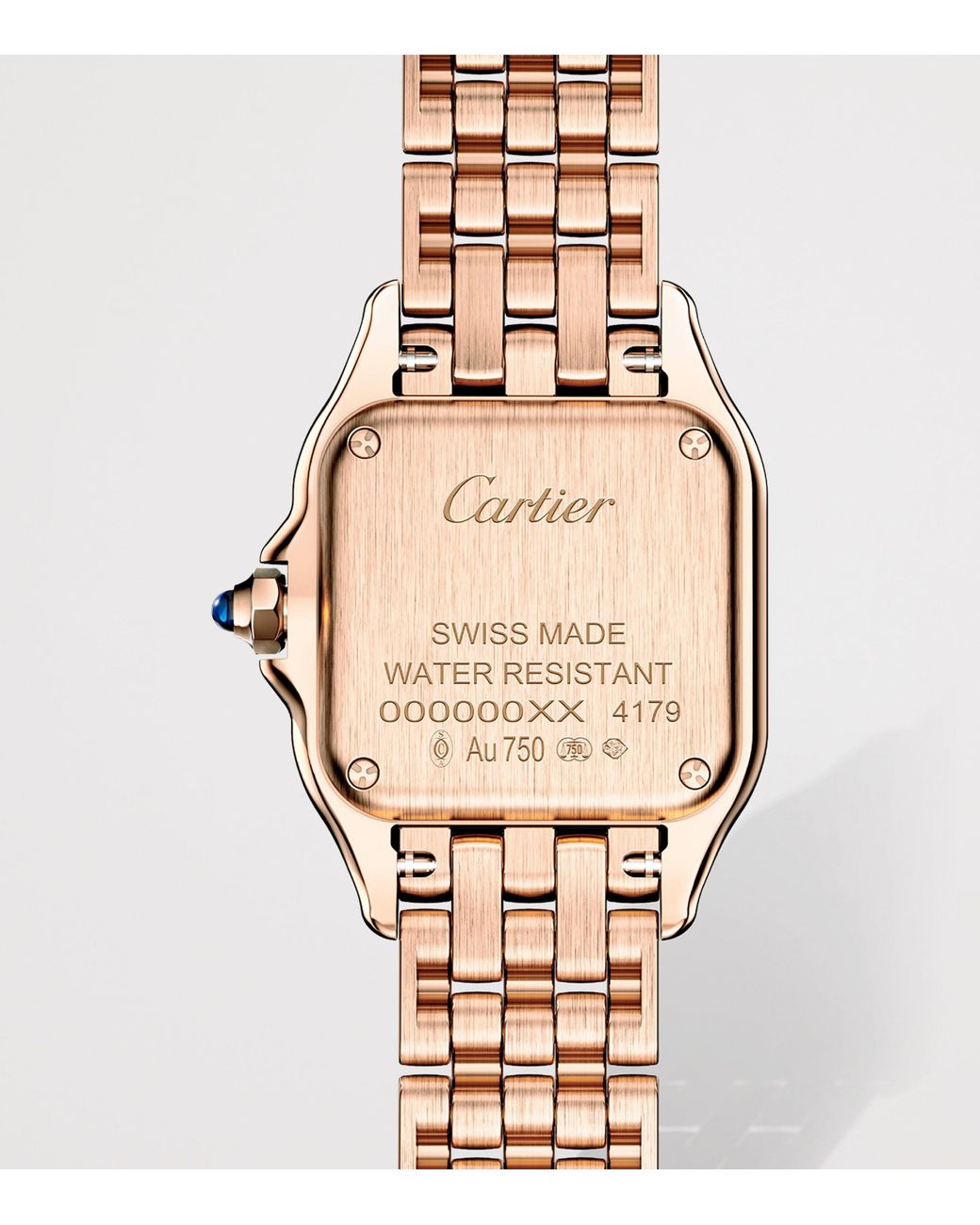 Cartier Metallic Small Rose And Diamond Panthère De Watch
