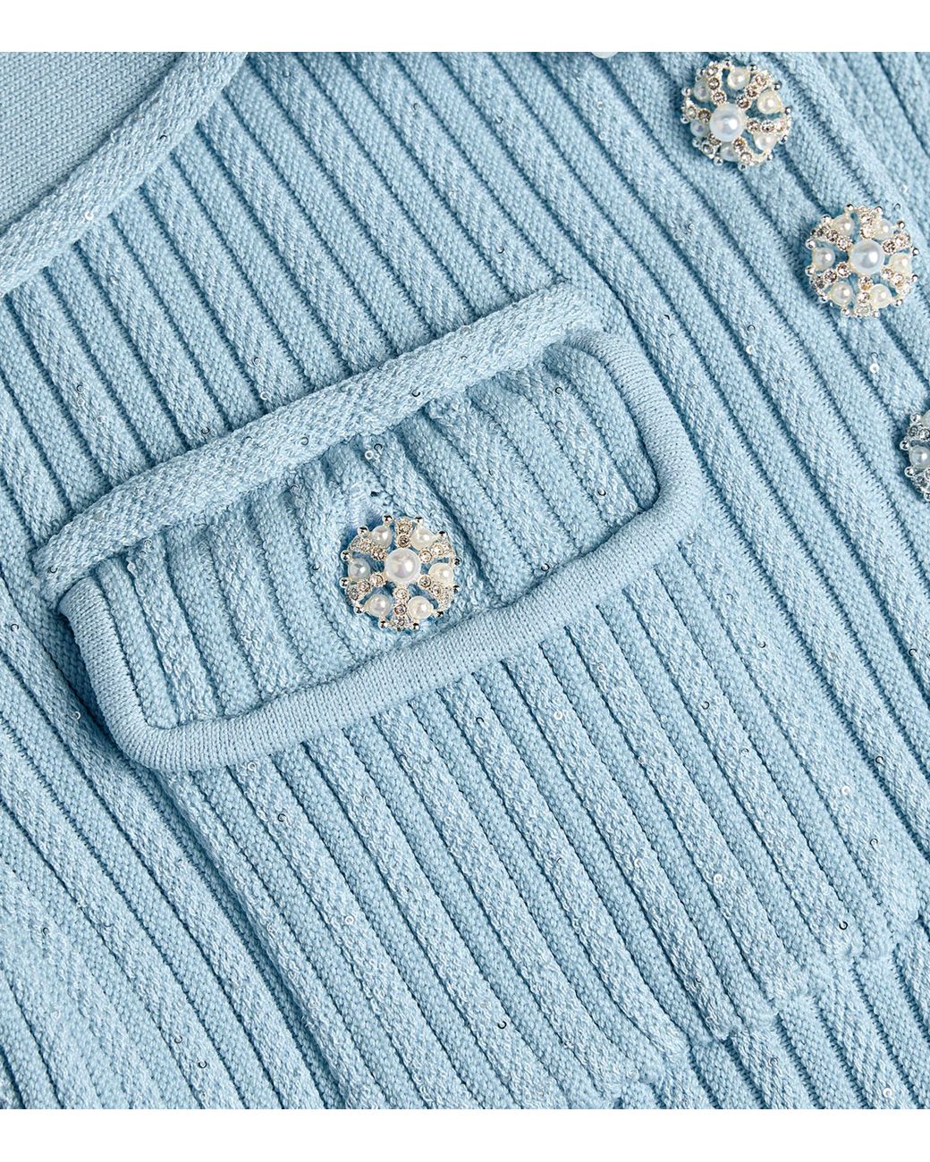 self portrait blue sequin knit mini dress Self-Portrait Sequin Knit Mini Dress