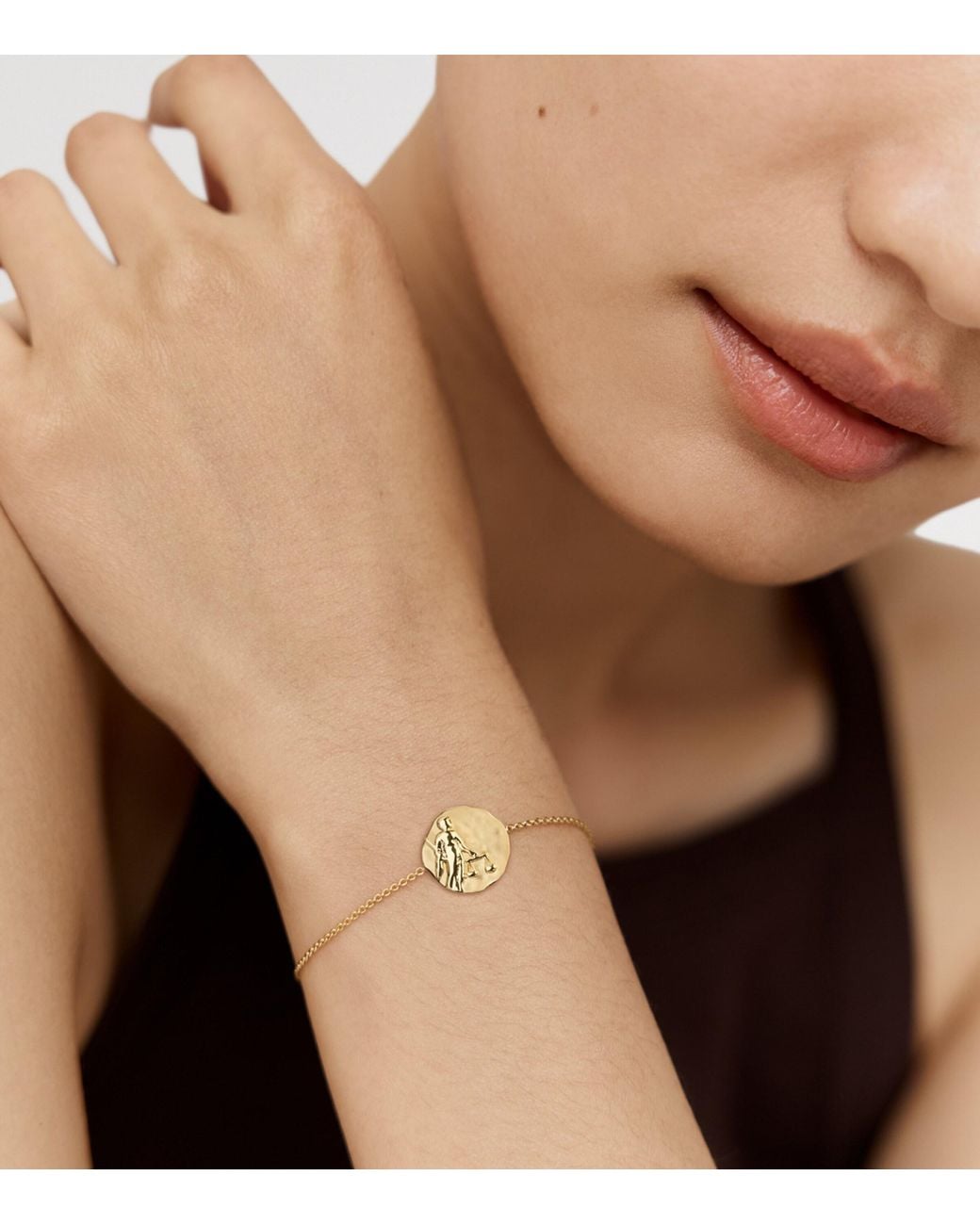 Monica Vinader Metallic Vermeil Libra Zodiac Bracelet