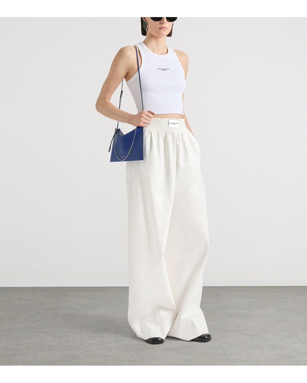 Givenchy Blue Leather Voyou Shoulder Bag