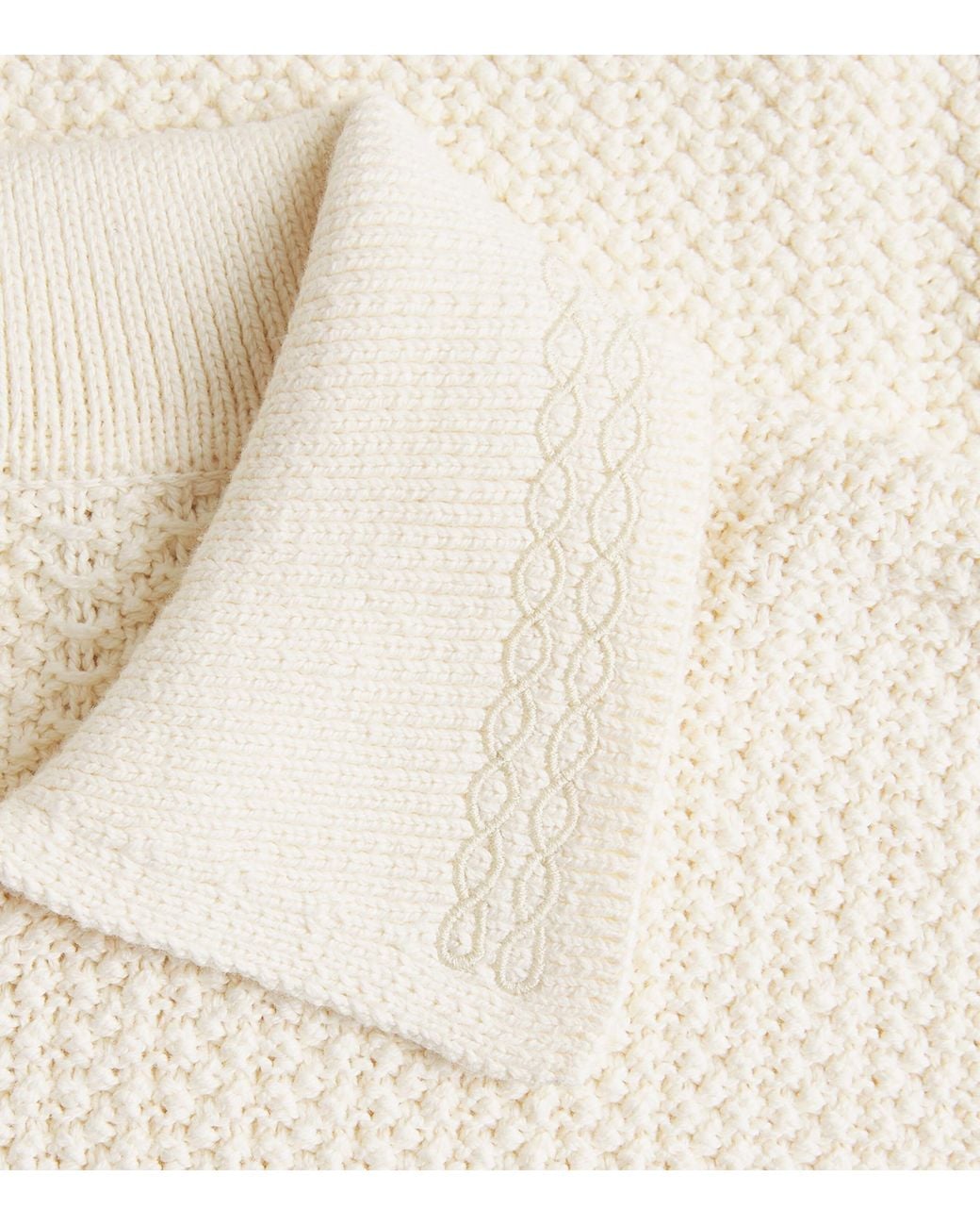 CHE White Cotton Orson Quarter-Zip Sweater for men