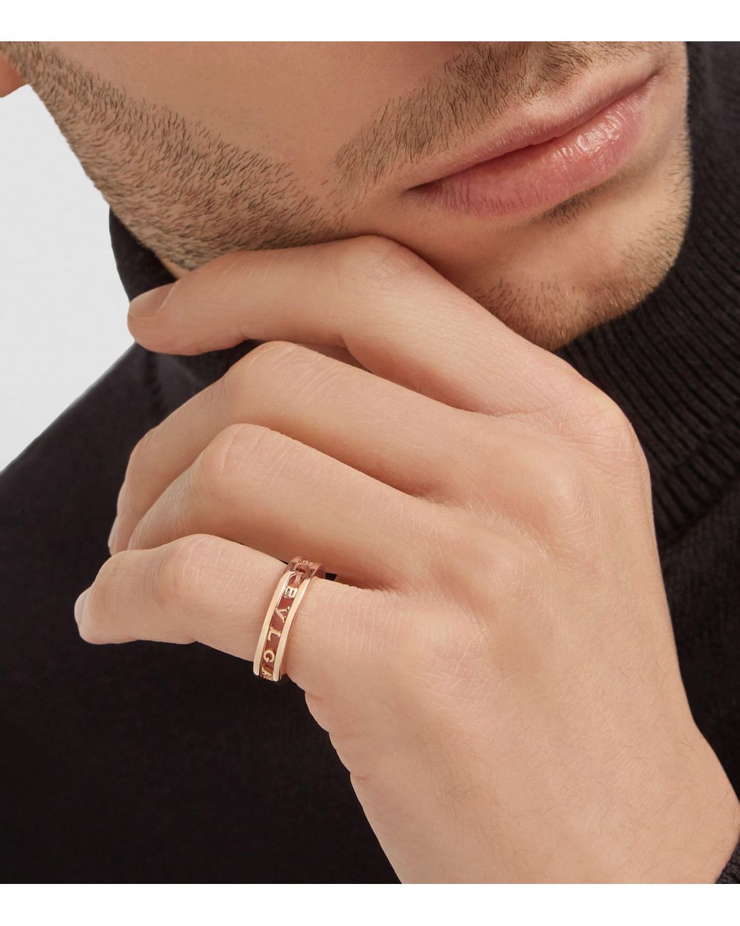BVLGARI Pink B.Zero1 Ring