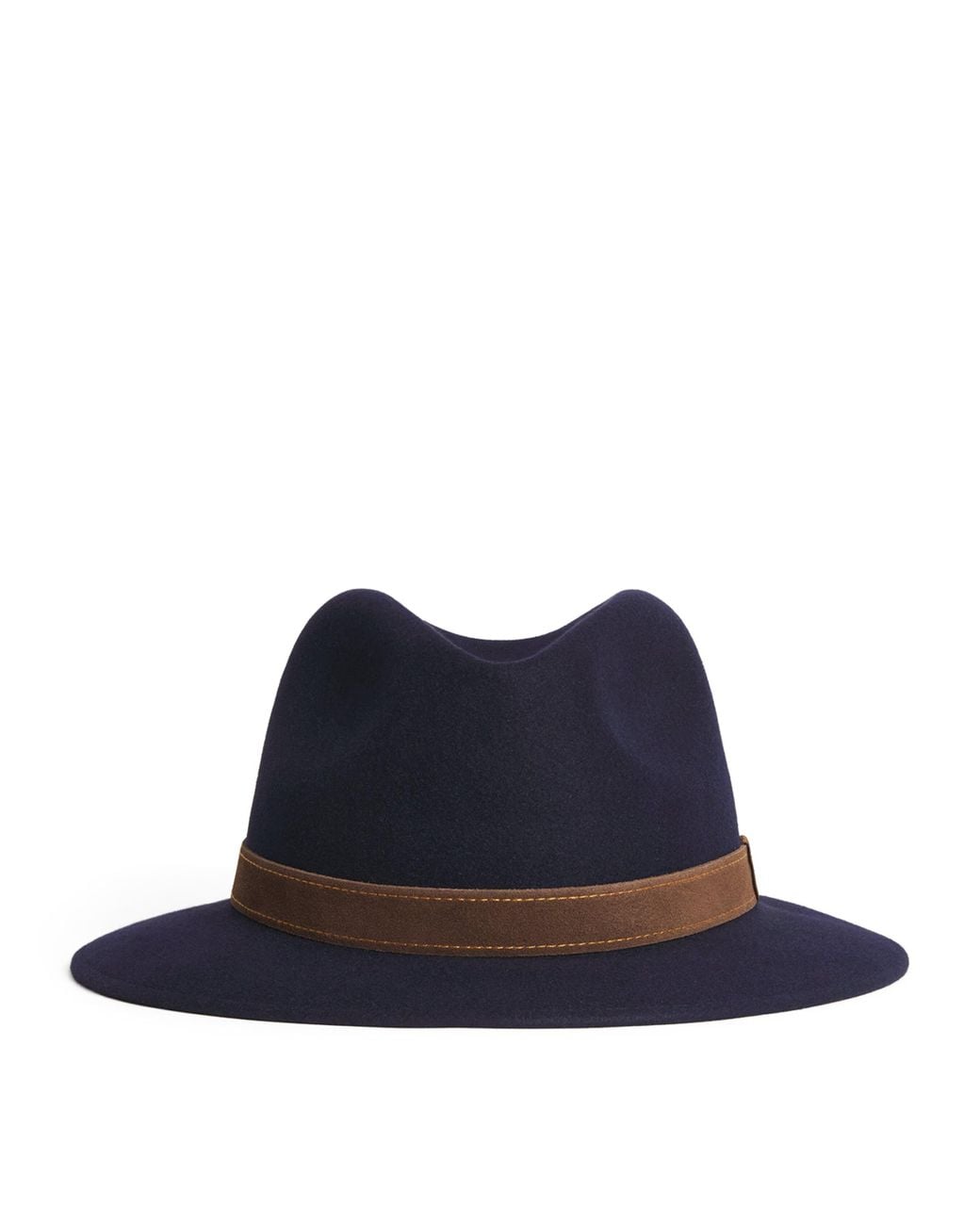 Borsalino Felt Country Alessandria Medium Brim Hat in Blue for Men