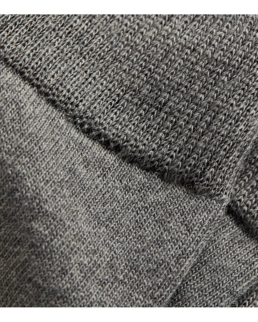 Falke Gray Merino Wool-Cotton Socks