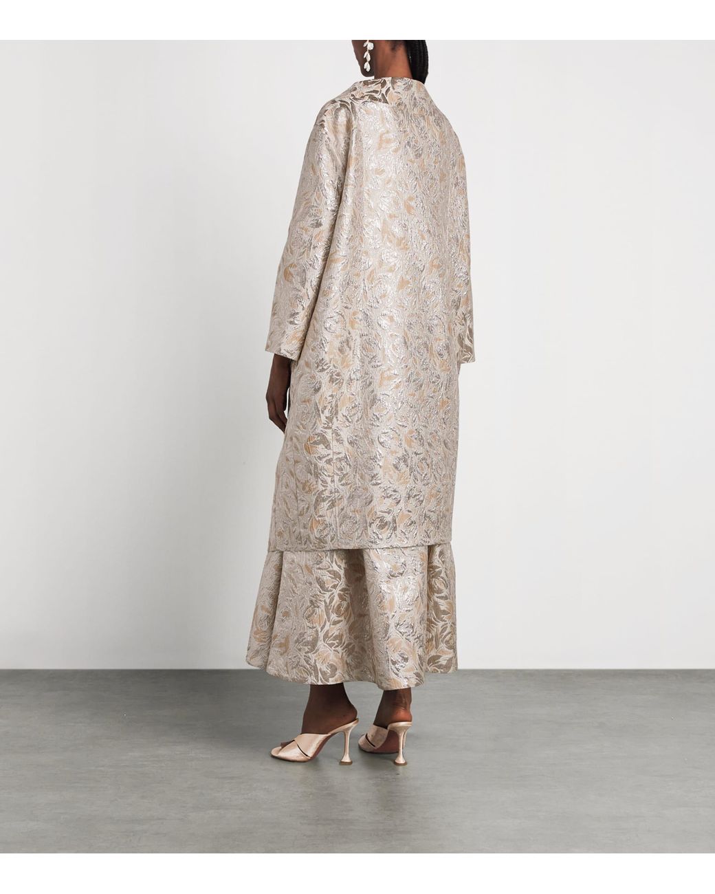 Huishan Zhang Natural Pippa Opera Coat