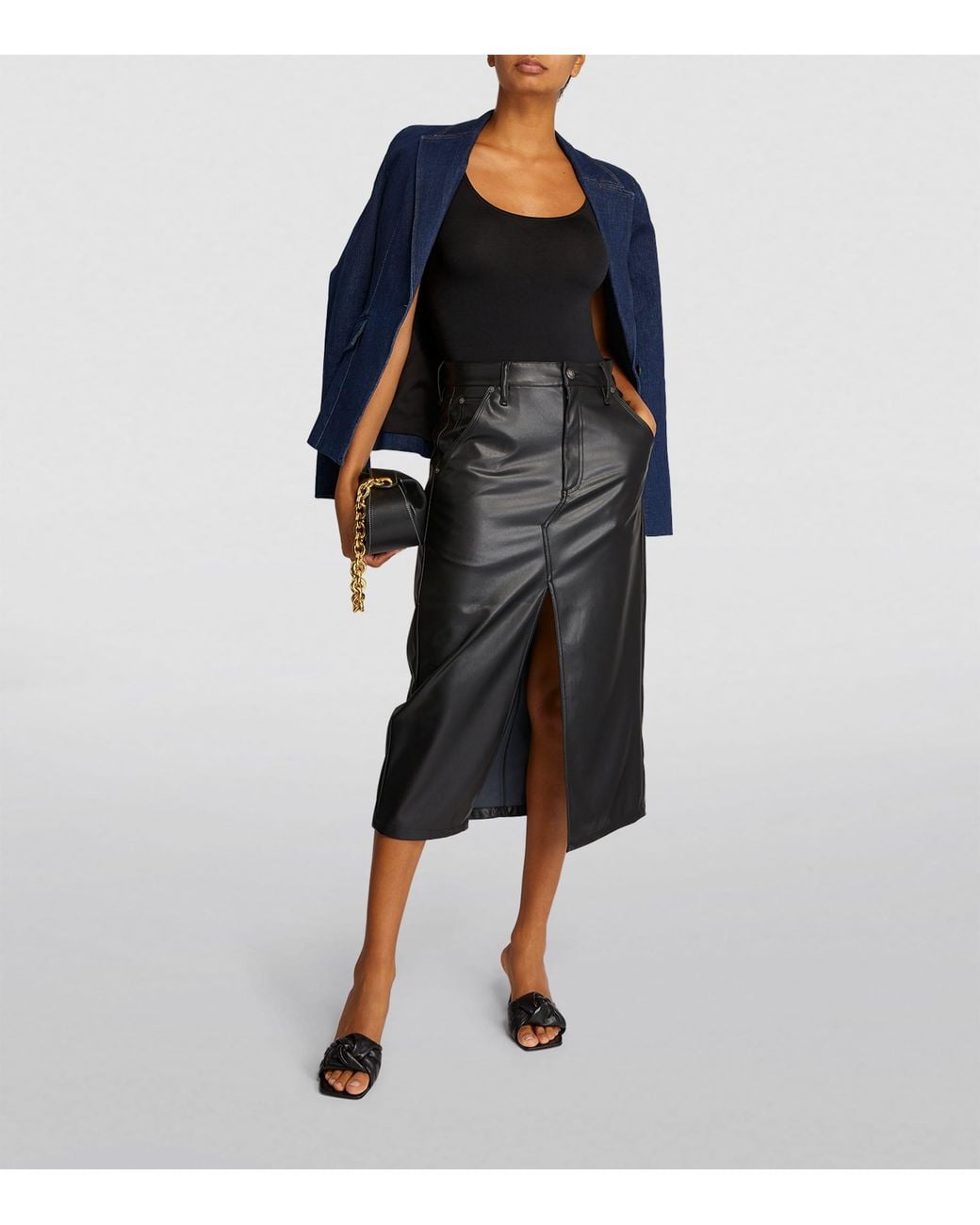 Wolford Black Cotton-Blend Jamaika Bodysuit