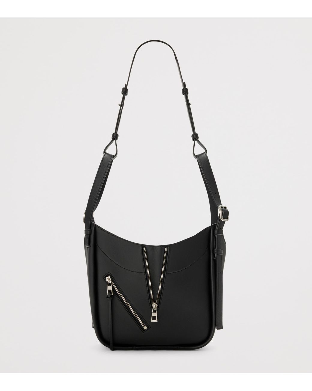 Loewe Black Leather Hammock Flip Tote Bag
