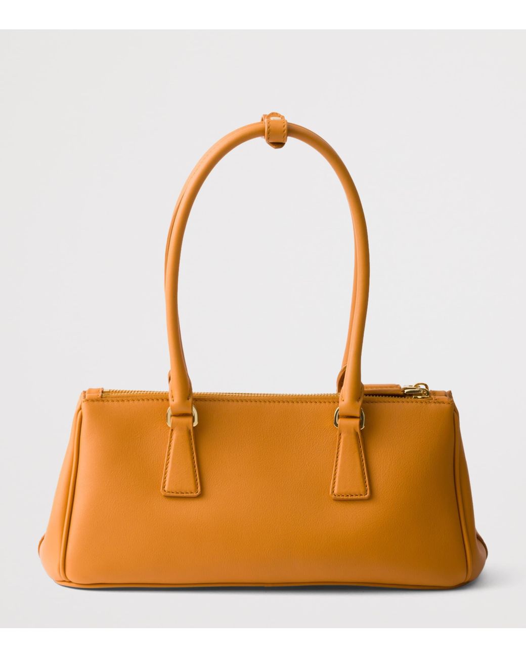 Prada Brown Medium Leather Galleria Top-Handle Bag