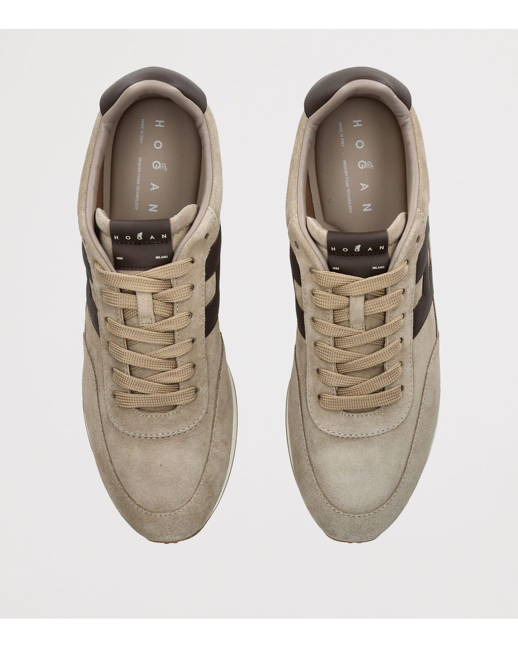 Hogan Natural Suede H669 Allacciato Sneakers for men