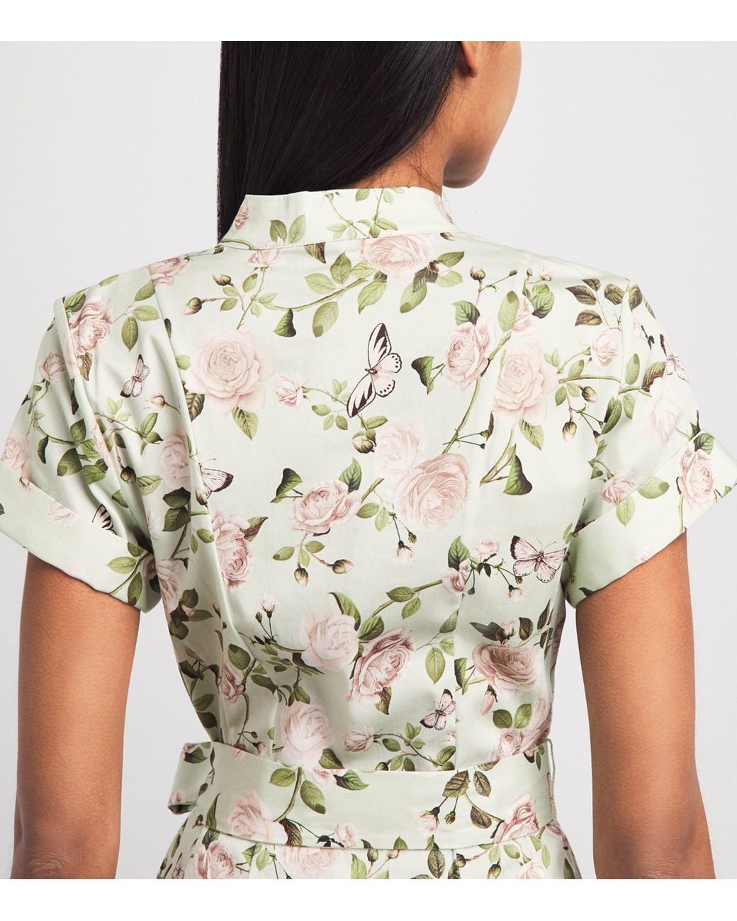 Alice + Olivia White Floral Lucy Playsuit