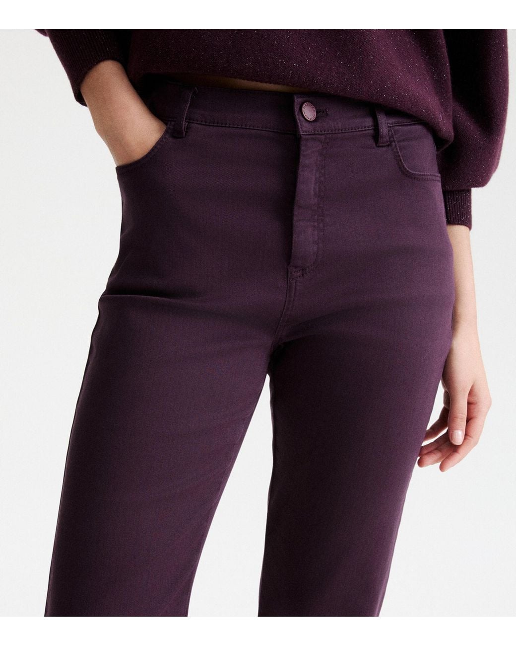 Marella Purple Straight Jeans