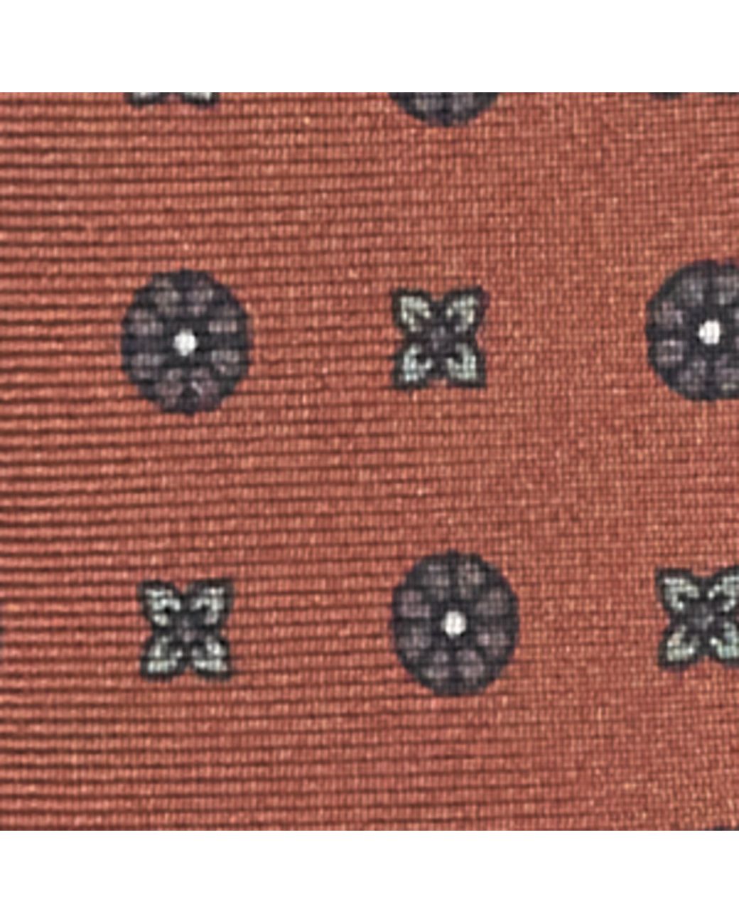 Corneliani White Silk Patterned Tie for men