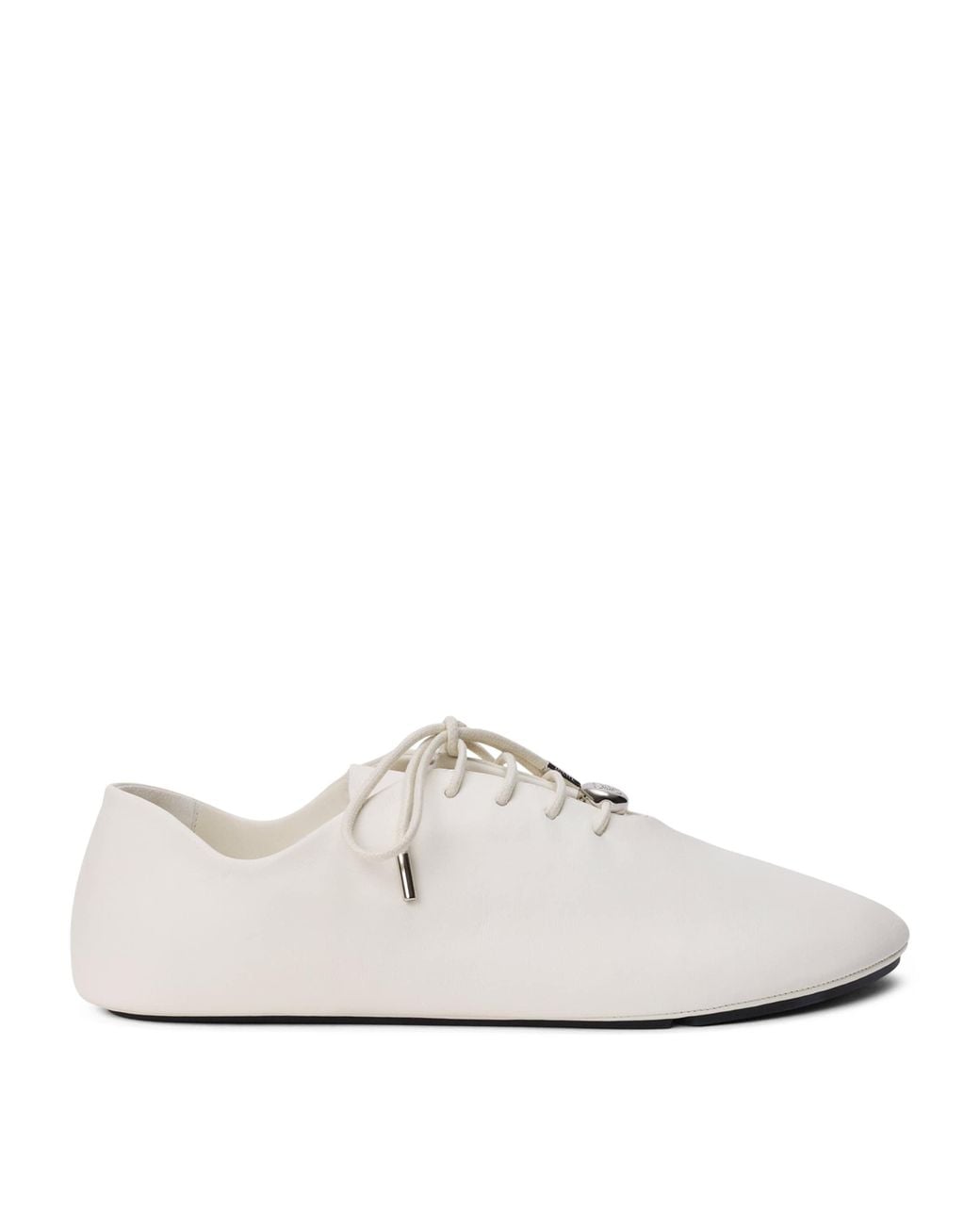 Loewe White Leather Pebble Soft Sneakers