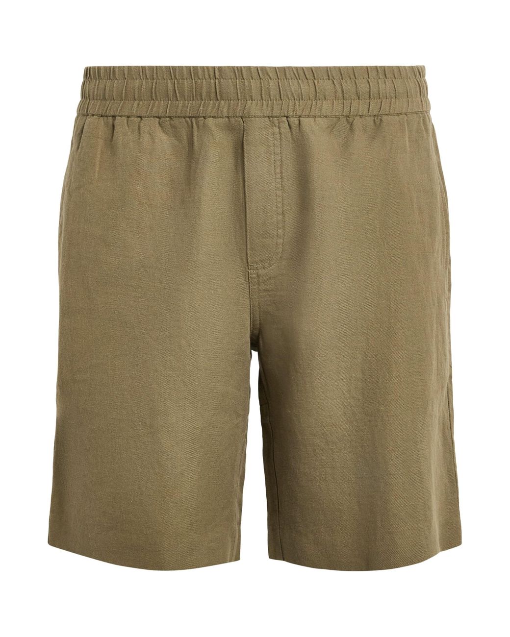 Samsøe & Samsøe Green Linen-Cotton Smith Shorts for men