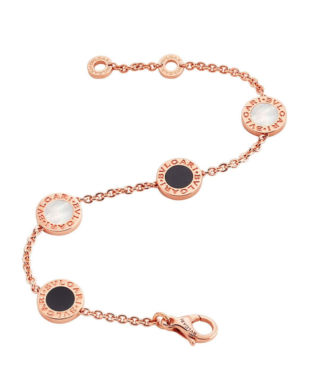 BVLGARI Multicolor Mother-Of-Pearl And Onyx Bracelet