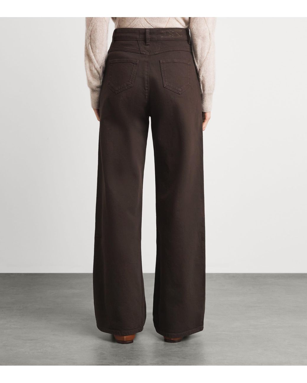 Kiton Brown Straight Jeans