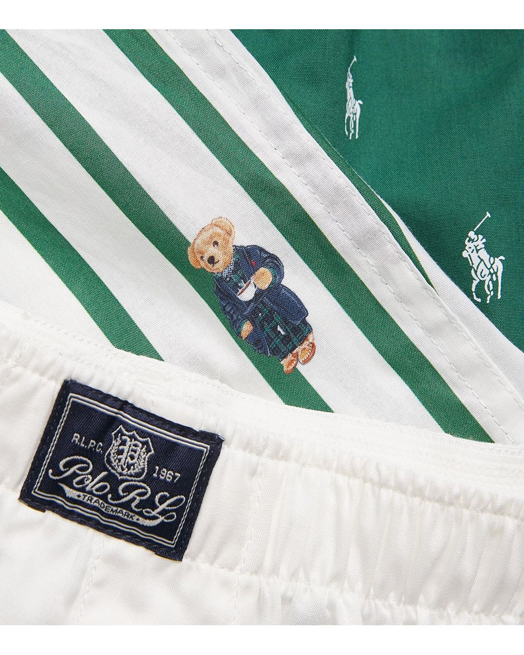 Polo Ralph Lauren Green Cotton Classic Boxer Shorts for men