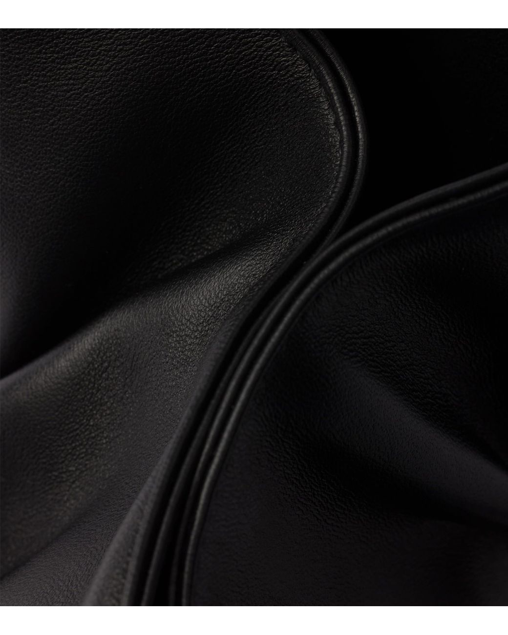 Prada Black Small Dada Leather Shoulder Bag