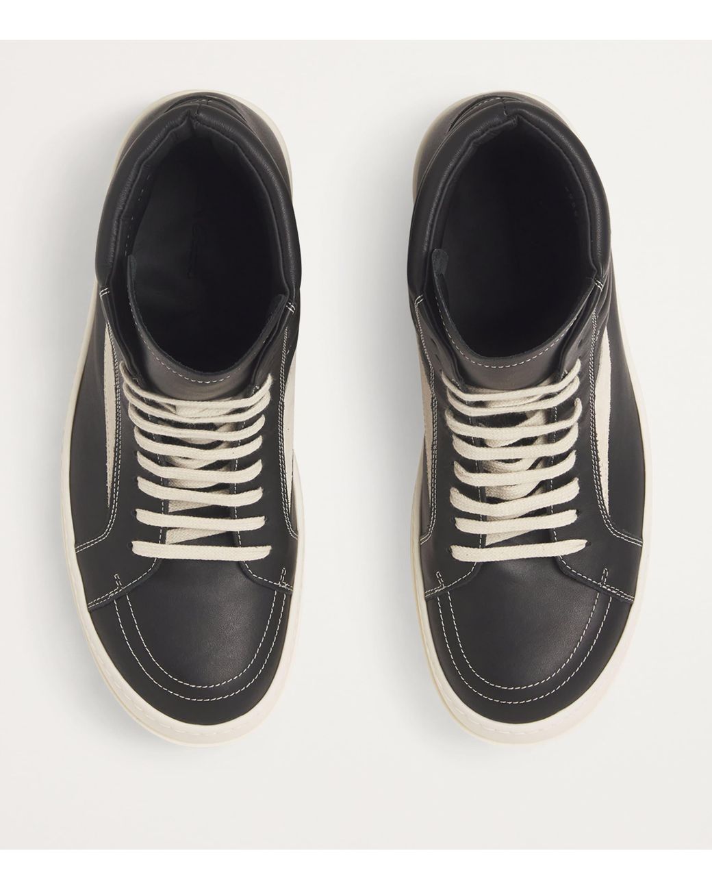 Rick Owens ブラウン Porterville スニーカー ハイカット Rick Owens Leather Porterville Vintage High-Top Sneakers in