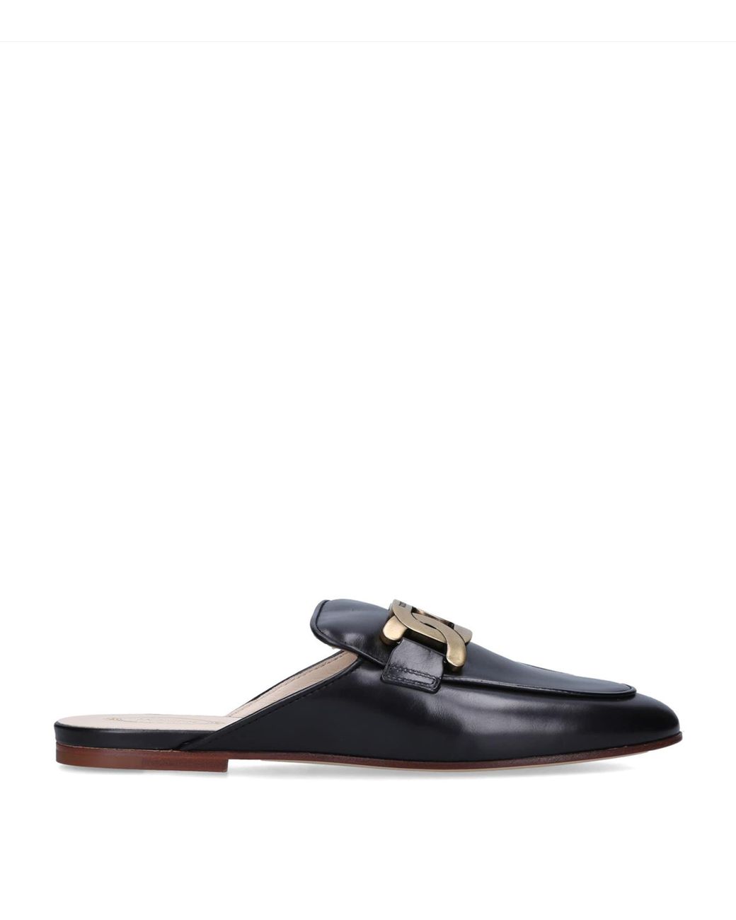Tod's Blue Leather Slippers