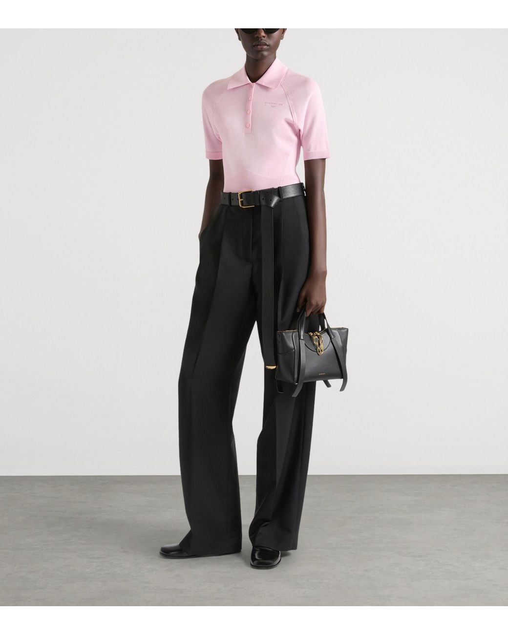 Givenchy Pink Cotton-Silk Polo Shirt