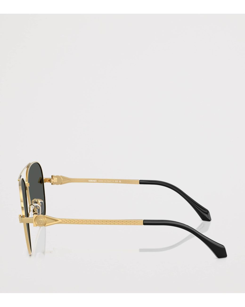 Versace Gray Metal Ve2283 Aviator Sunglasses for men