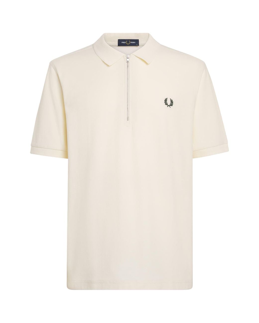 Fred Perry White Cotton Crepe Piqué Polo Shirt for men
