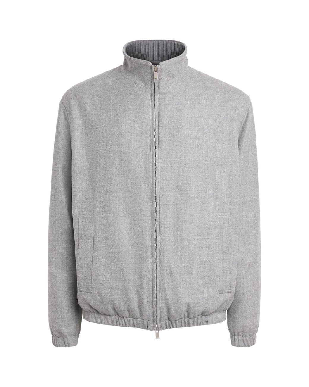 Lardini Gray Stretch-Virgin Wool Jacket for men
