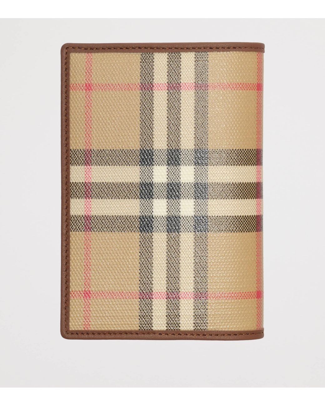 Burberry Natural Check Folding Card Holder for men