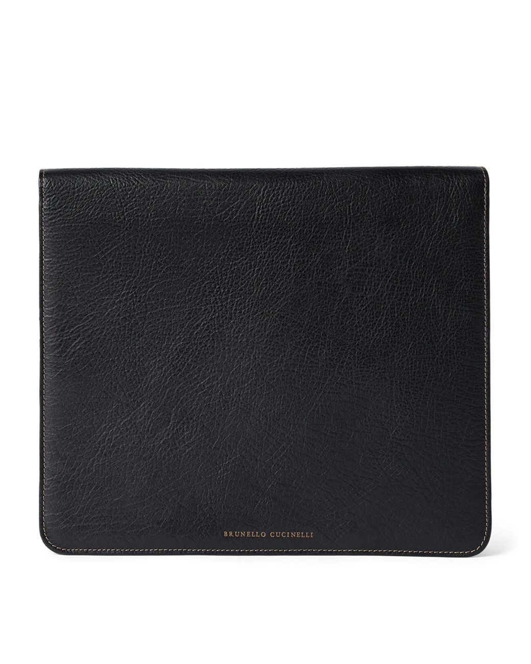 Brunello Cucinelli Black Calfskin Document Holder for men
